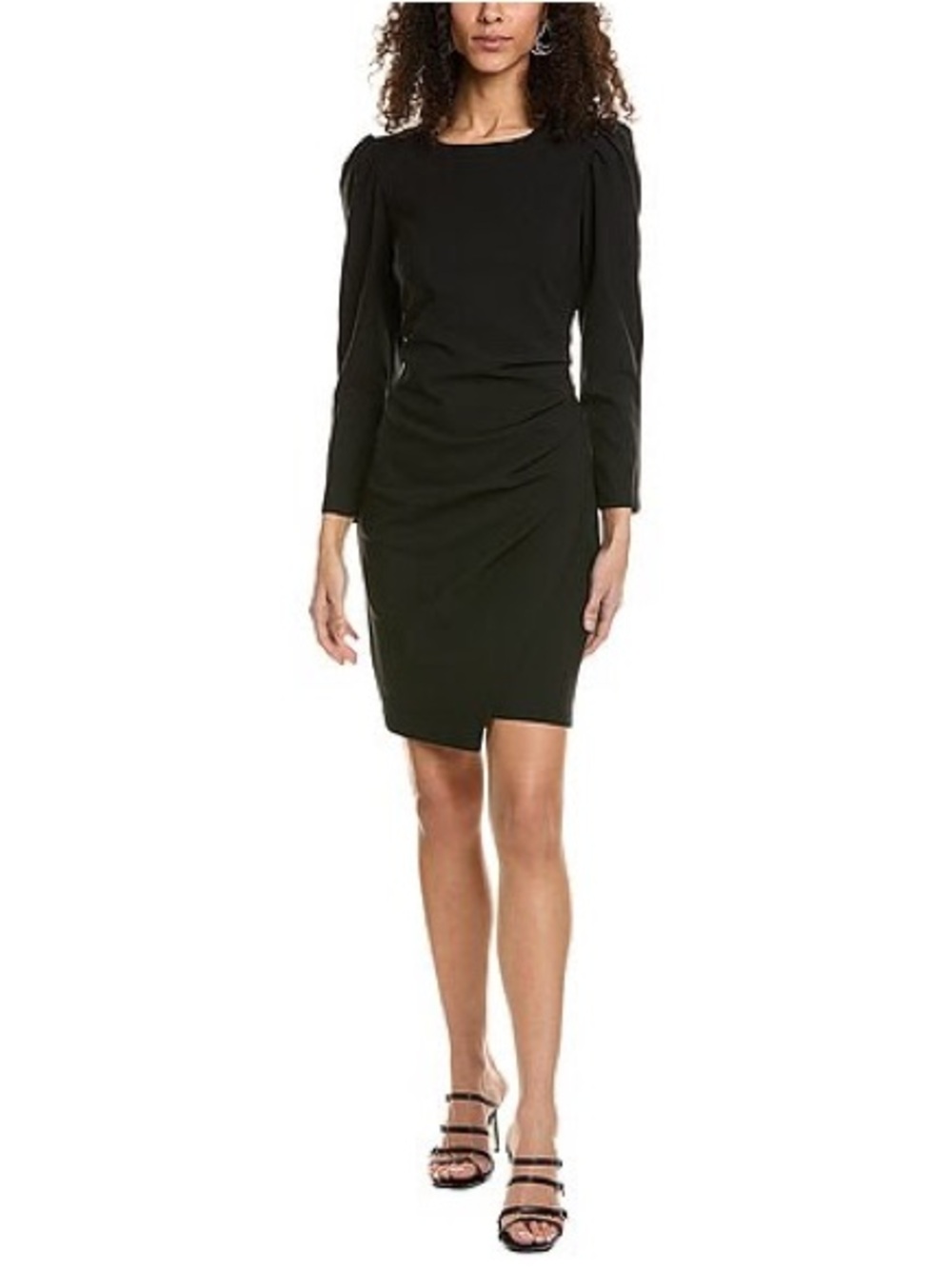 NWT Joseph Ribkoff Black Puff Sleeve Sheath Dress
